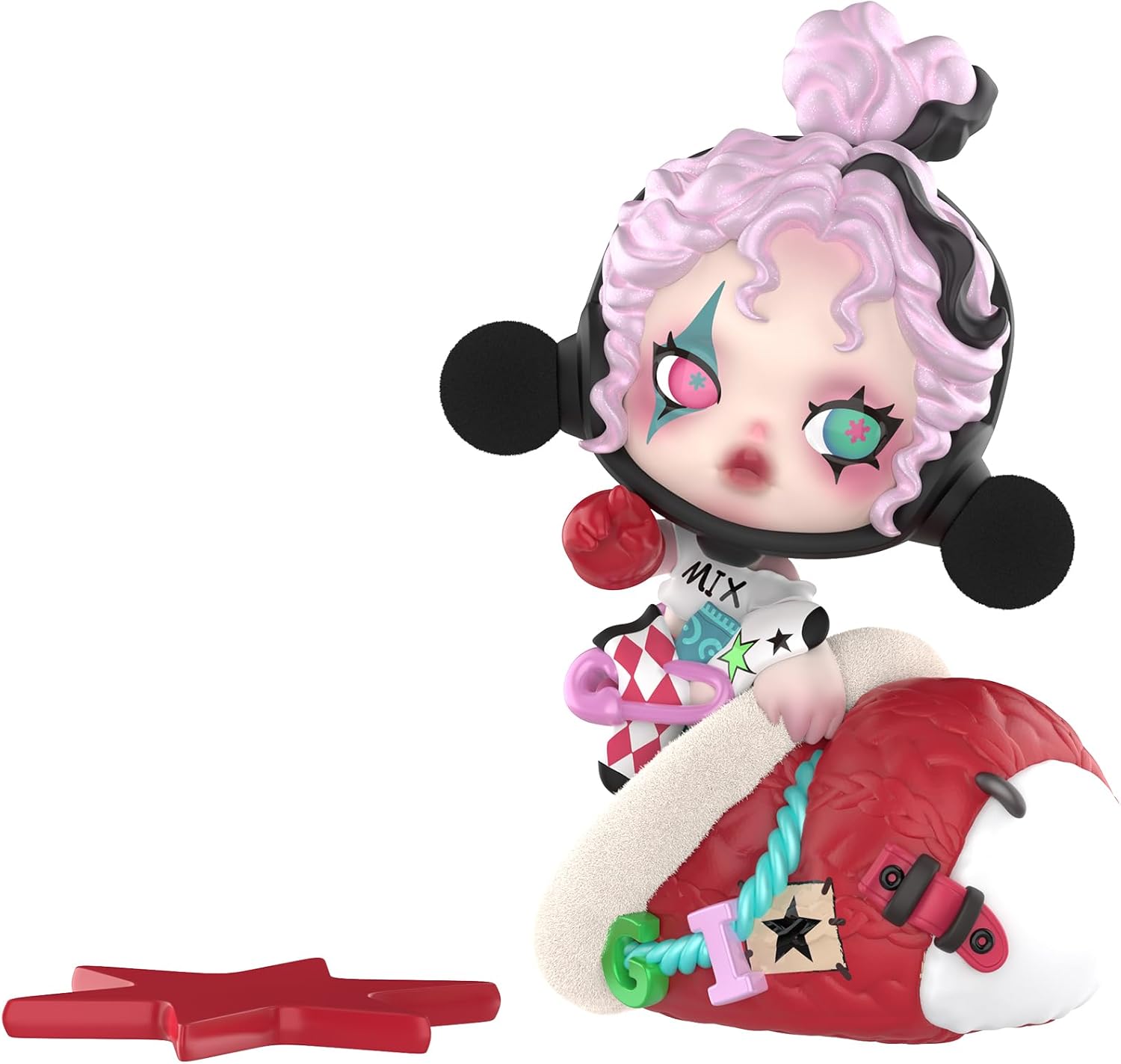 POP MART SKULLPANDA the Stocking Surprise Figure,3.94Inches Height, Toys for Modern Home Decor, Collectible Toy Set for Desk Accessories, 1PC