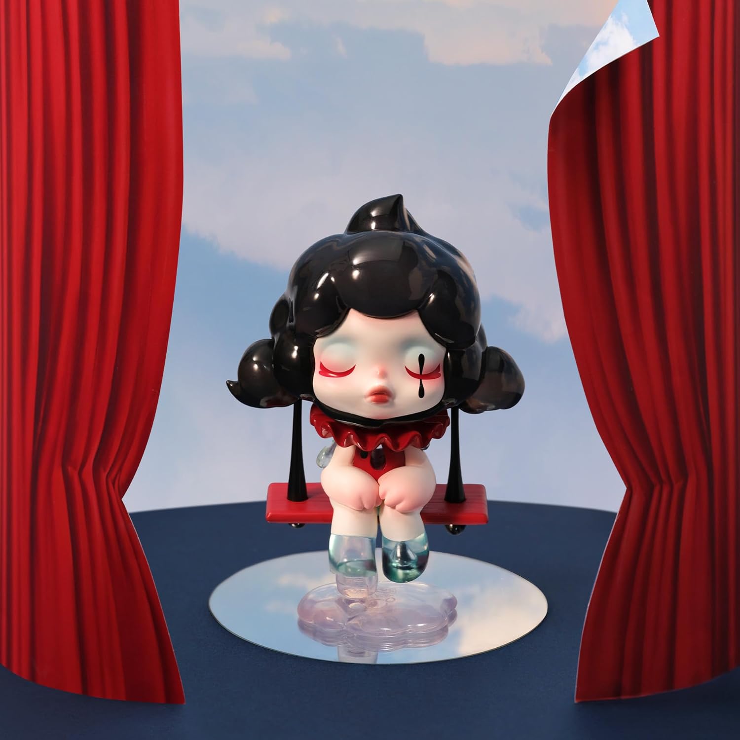 POP MART SKULLPANDA Image of Reality Series Figures, SKULLPANDA Blind Box Figures, Random Design Action Figures Collectible Toys Home Decorations, Holiday Birthday Gifts for Girls and Boys, Single Box