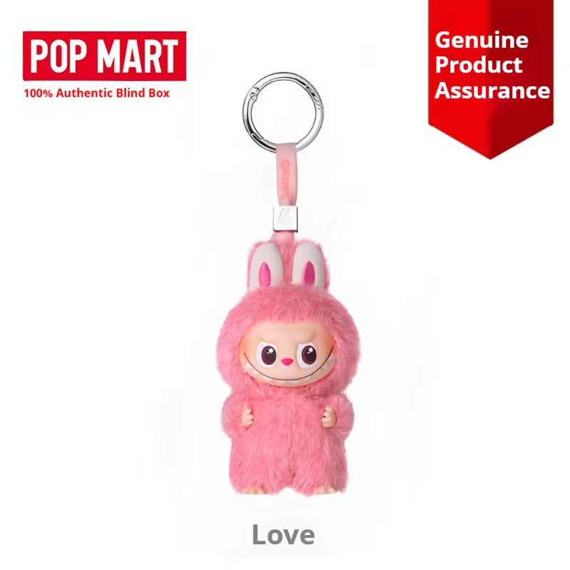 Hot Genuine POPMART the Monsters Labubu V4 Pin for Love Series Vinyl Plush Blind Box Cute Bag Pendant Gift Keychain Mystery Box