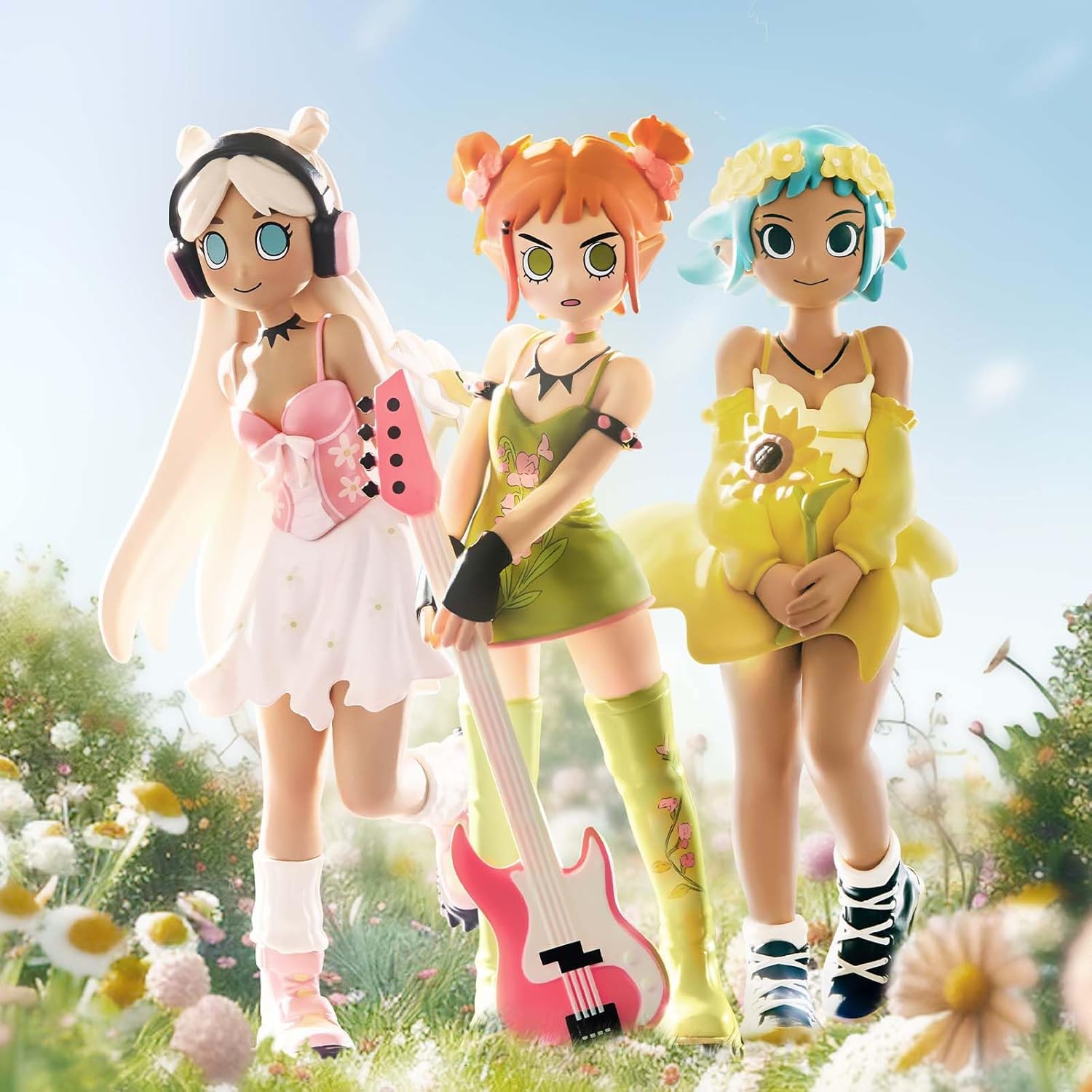 POP MART Peach Riot Punk Fairy Series Figures, Peach Riot Blind Box Figures, Random Design Action Figures Collectible Toys Home Decorations, Holiday Birthday Gifts for Girls and Boys, Single Box